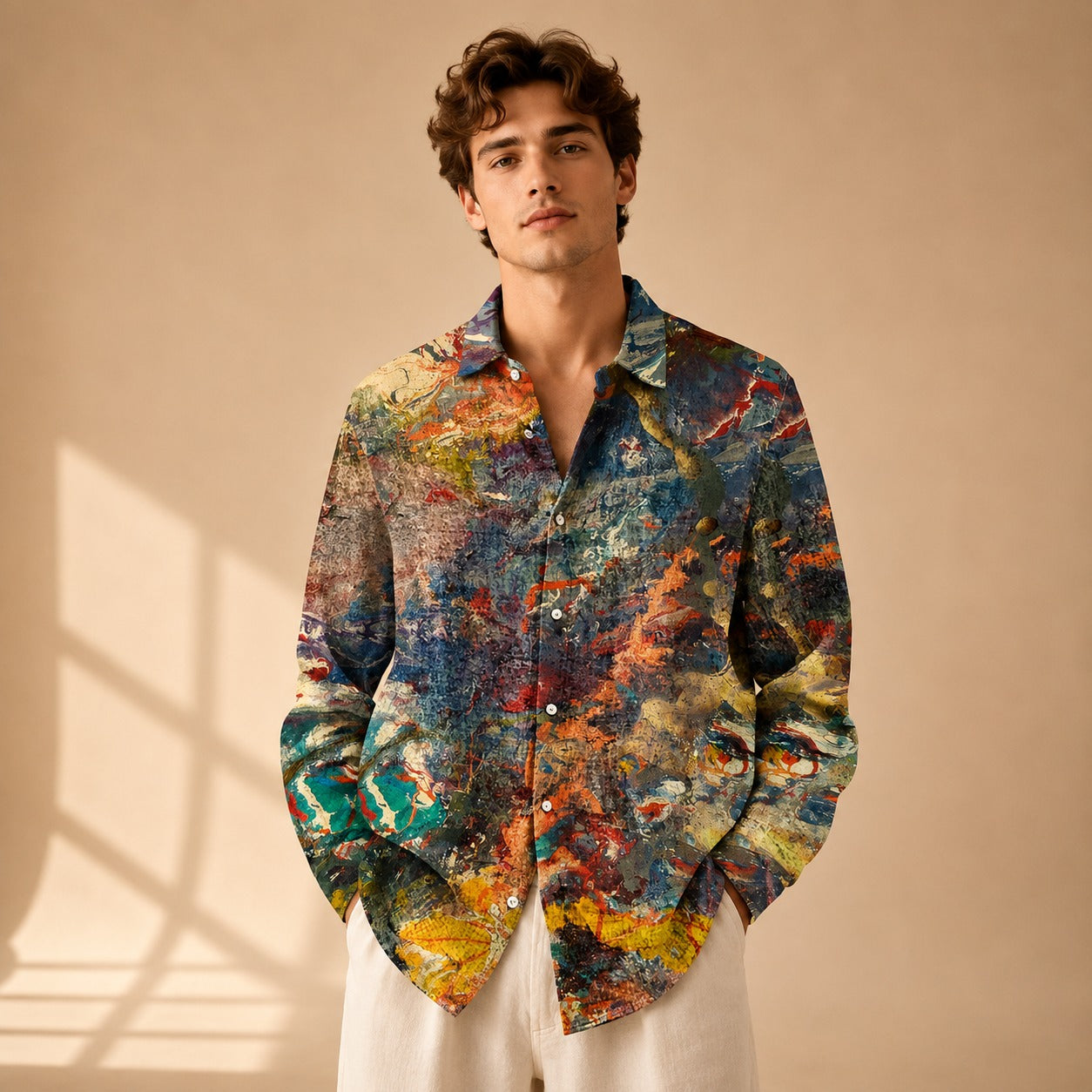 Neil - Creatively Styled Long Sleeved Shirt