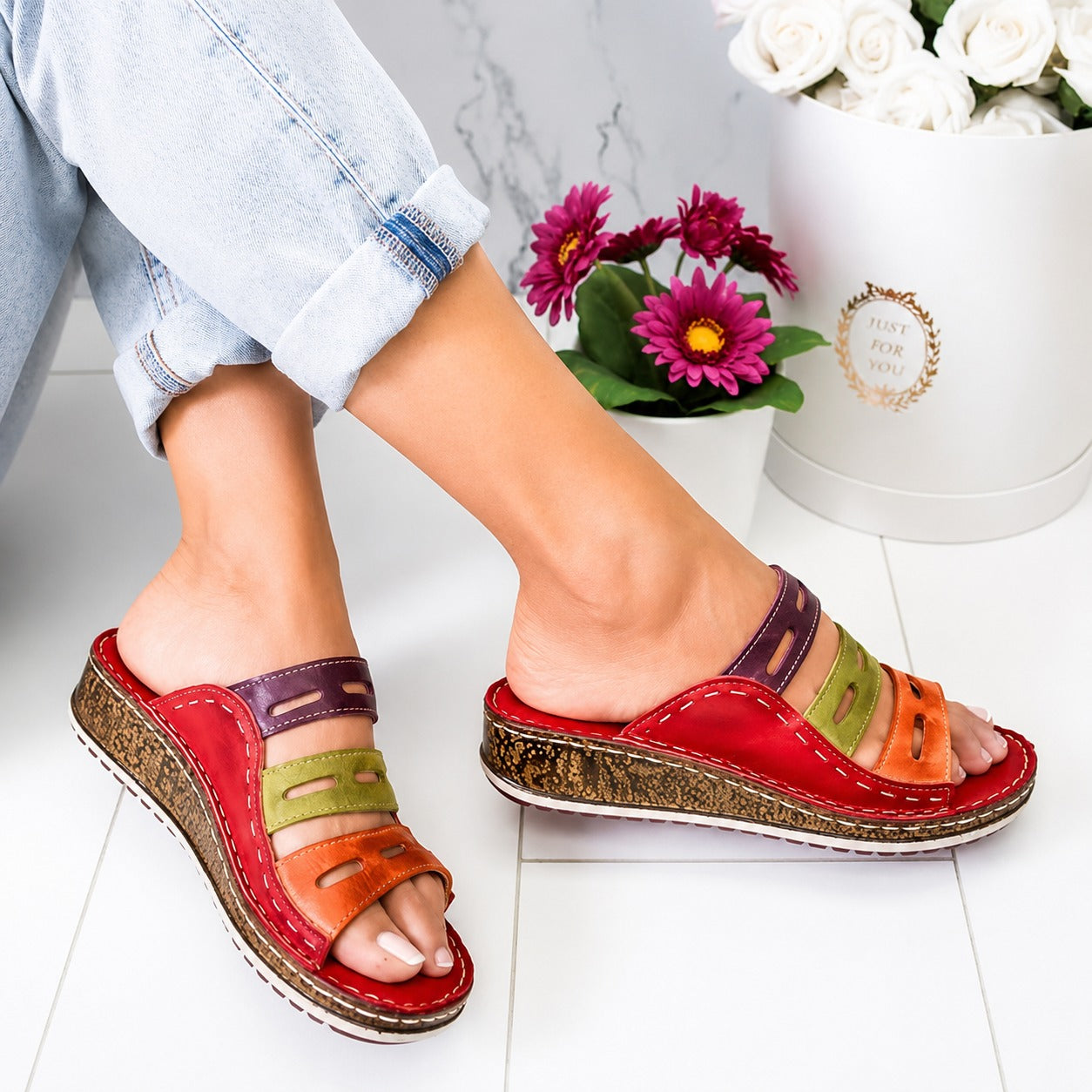 Christina - Bright Casual Sandals