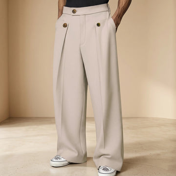 John - Stylish Loose High-Waist Trousers
