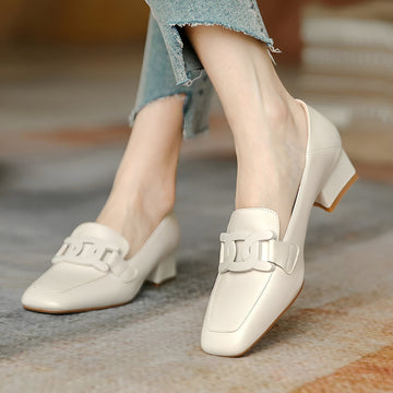 Maisha - Elegant Moccasins Heel Shoes