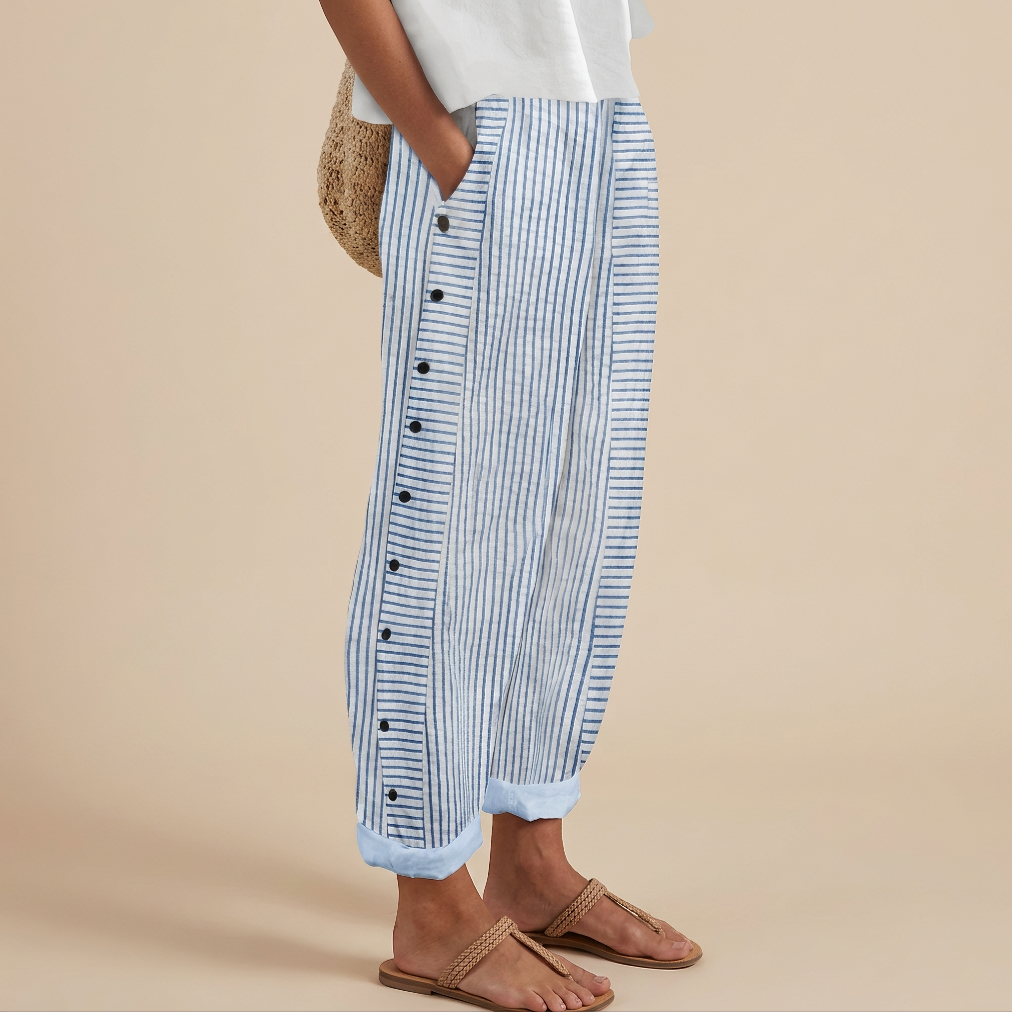 Rachael - Relaxed Pants with Side Pockets