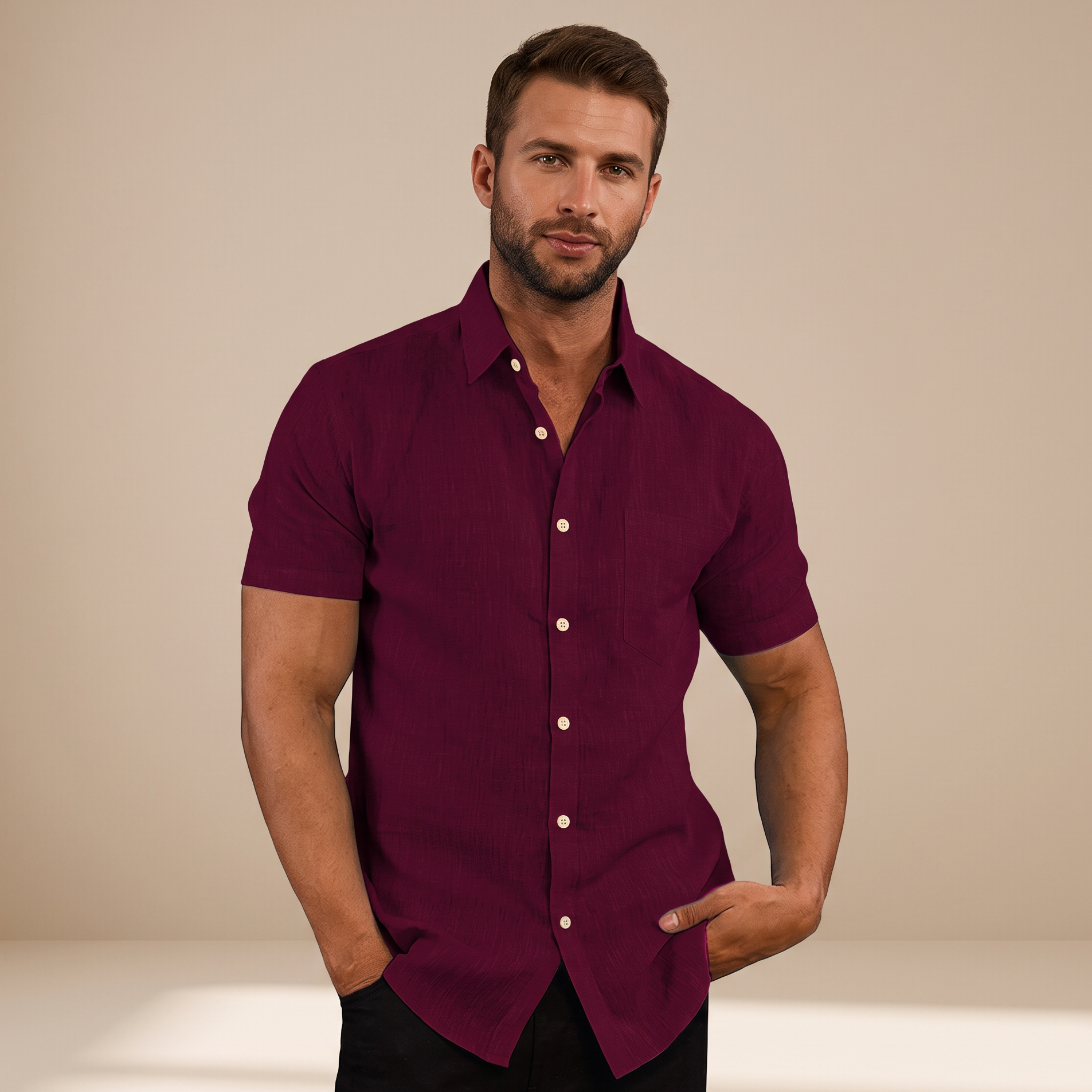 Cassius - Formal Short Sleeve Shirt