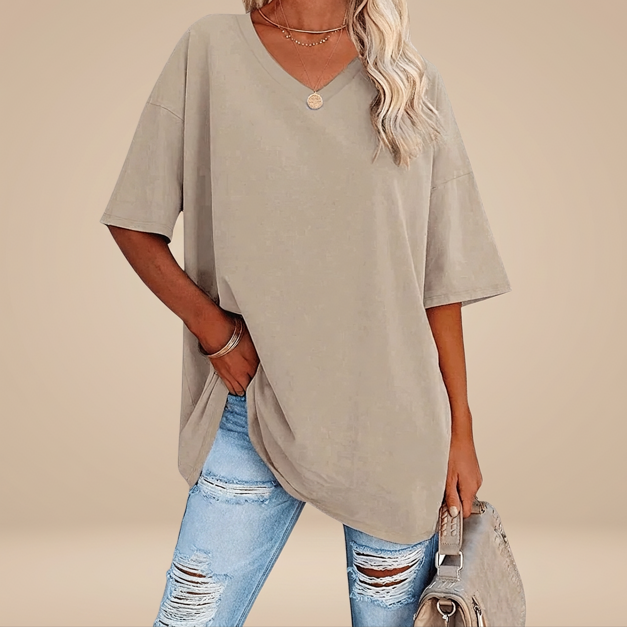 Alissa - Casual Loose-Fitting T-shirt
