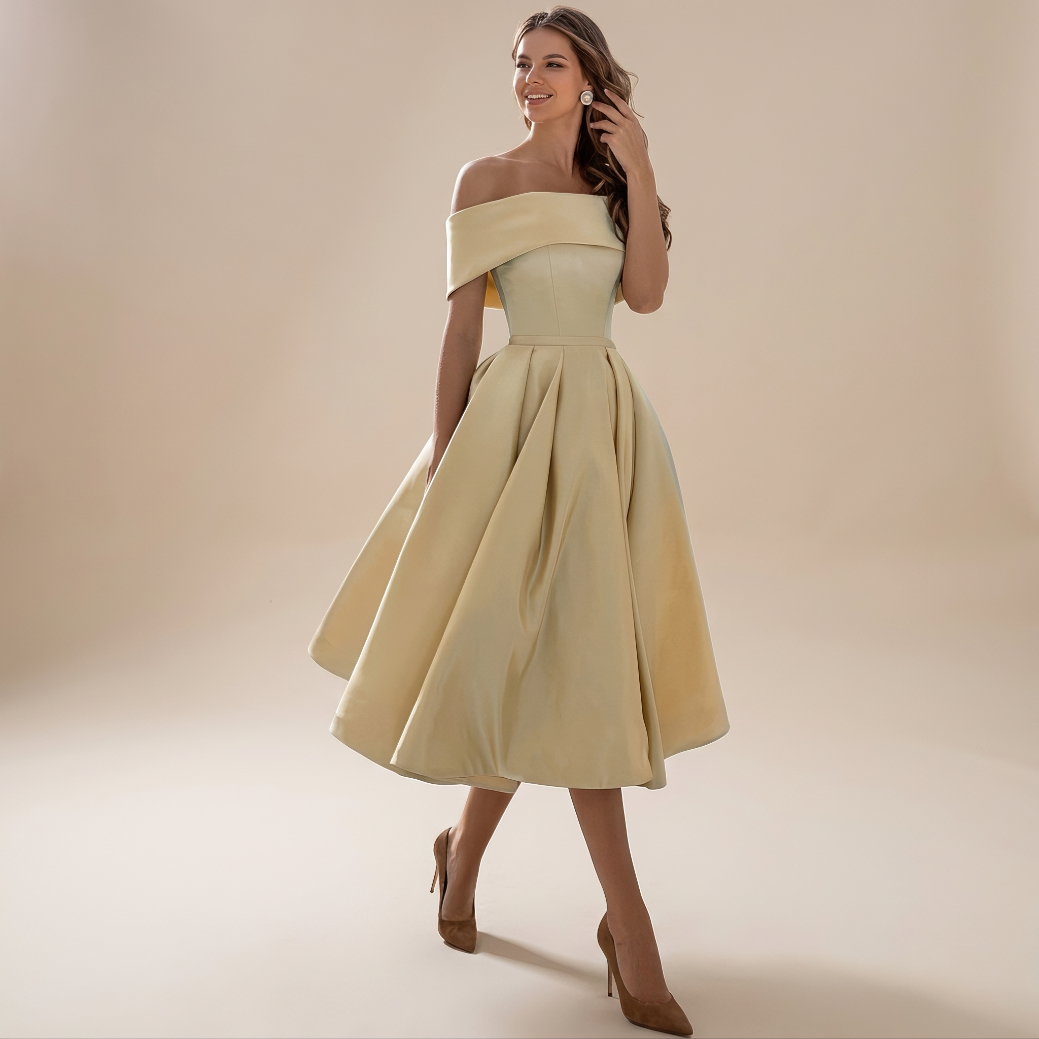 Erika - Stylish Off Shoulder Dress