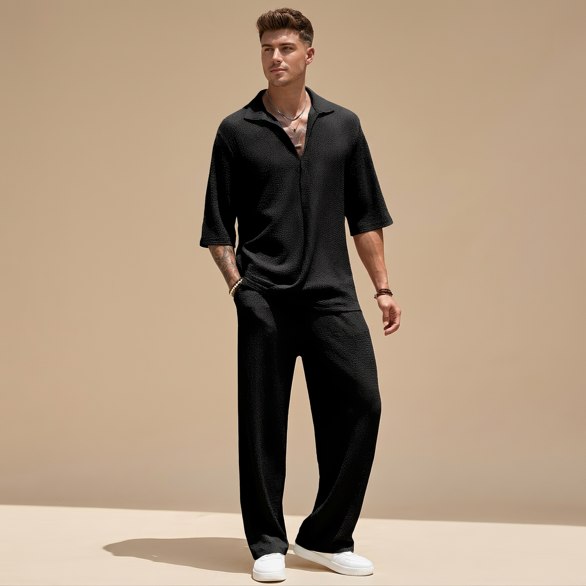 Allen - Relaxed Ripple Textured Set