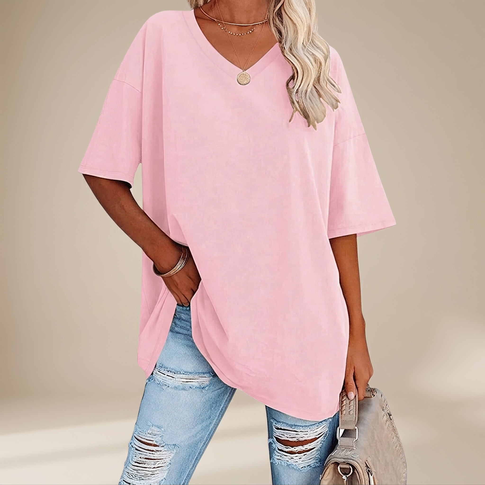 Alissa - Casual Loose-Fitting T-shirt
