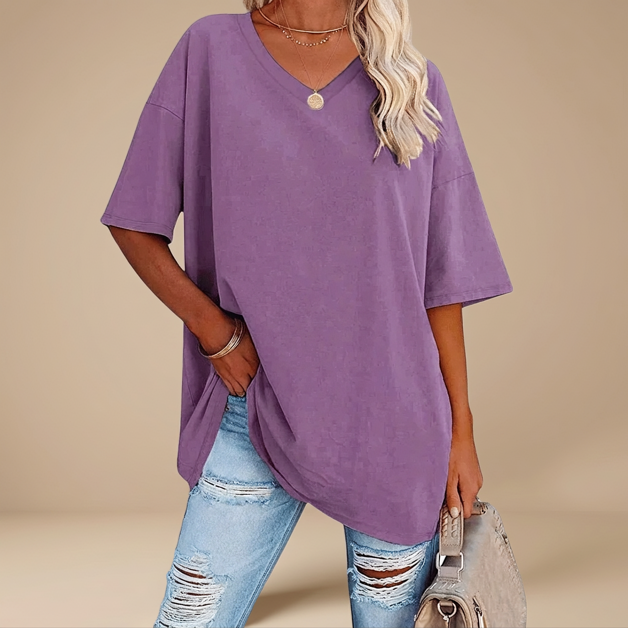 Alissa - Casual Loose-Fitting T-shirt
