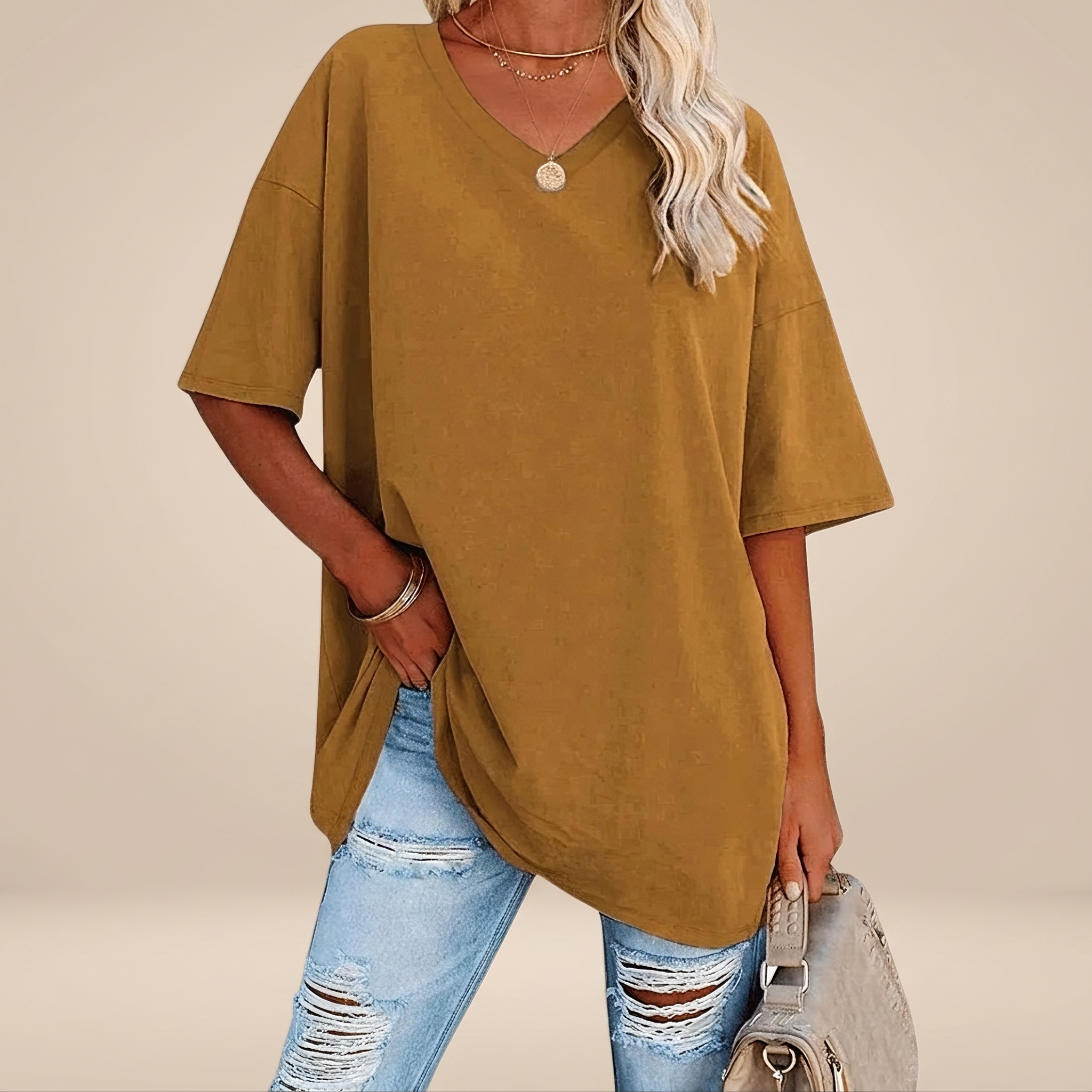 Alissa - Casual Loose-Fitting T-shirt