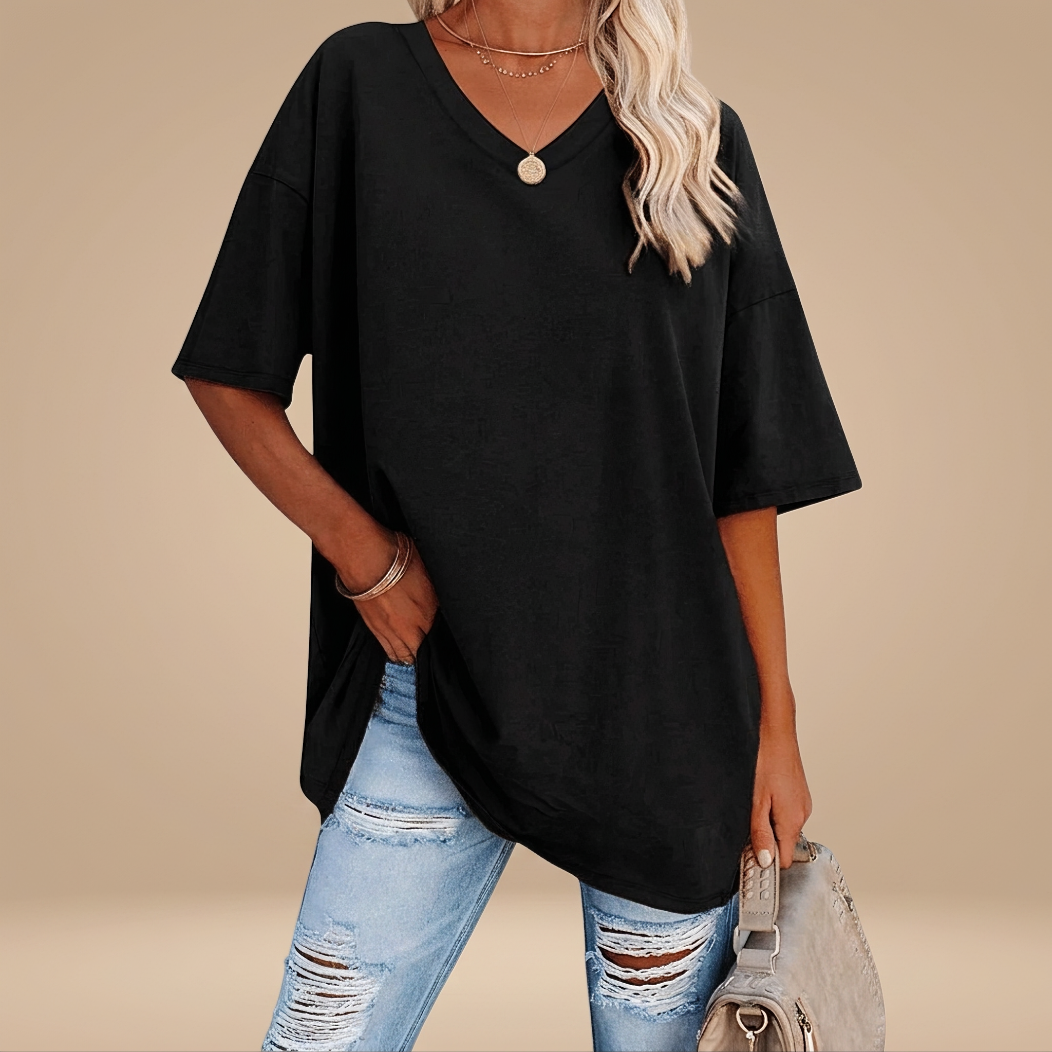 Alissa - Casual Loose-Fitting T-shirt