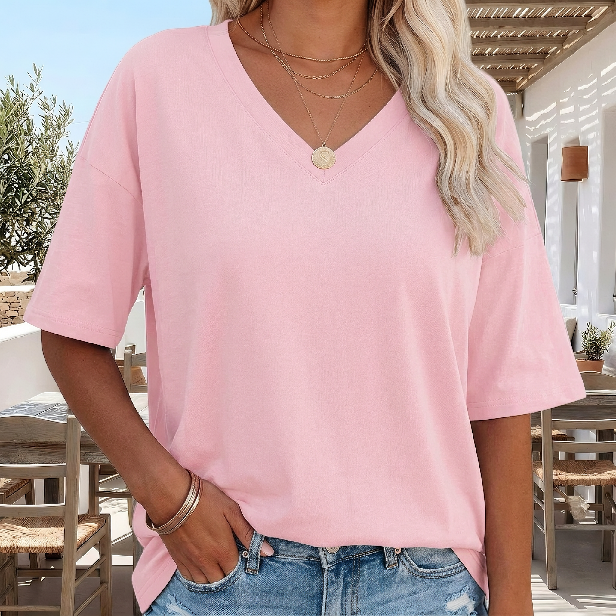 Alissa - Casual Loose-Fitting T-shirt