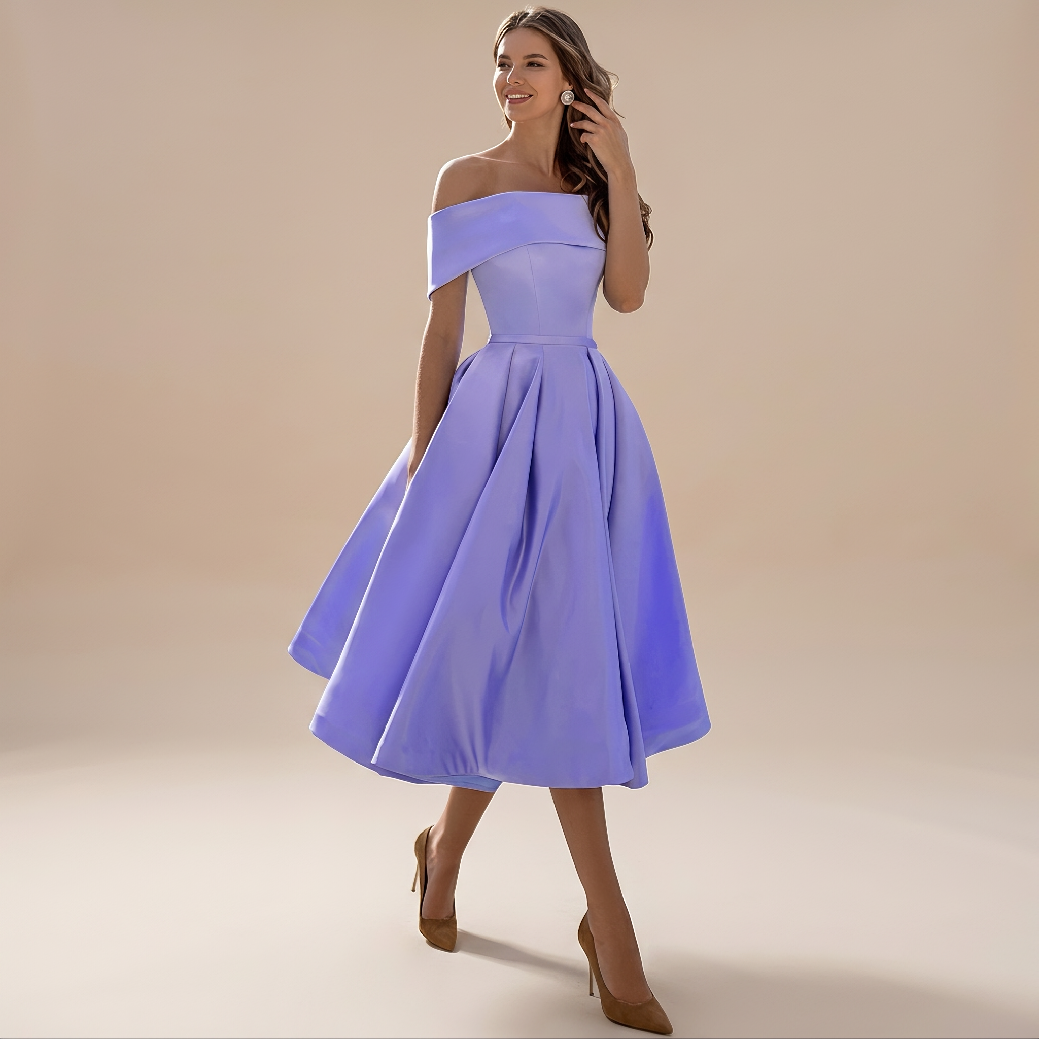 Erika - Stylish Off Shoulder Dress