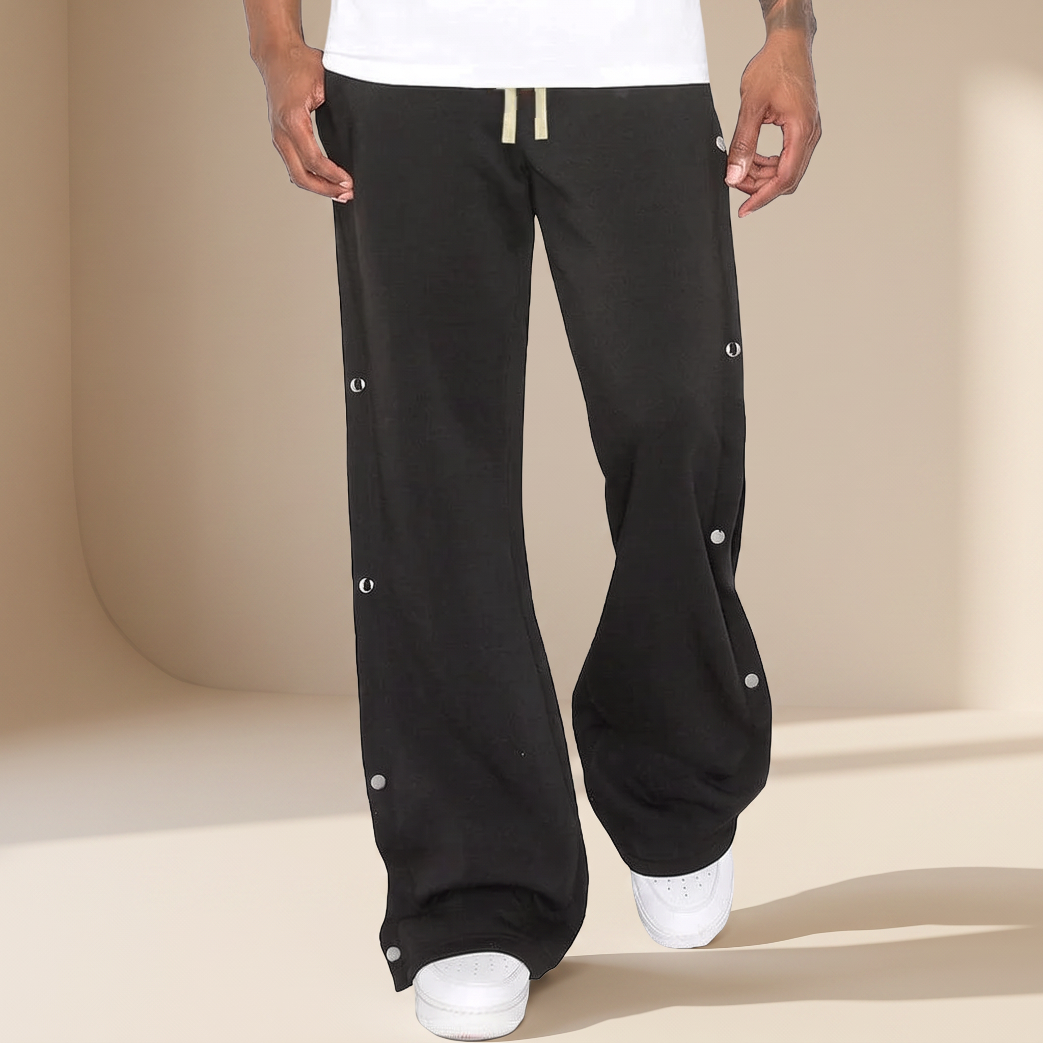 Reuben - Modern Spliced Loose Sweatpants