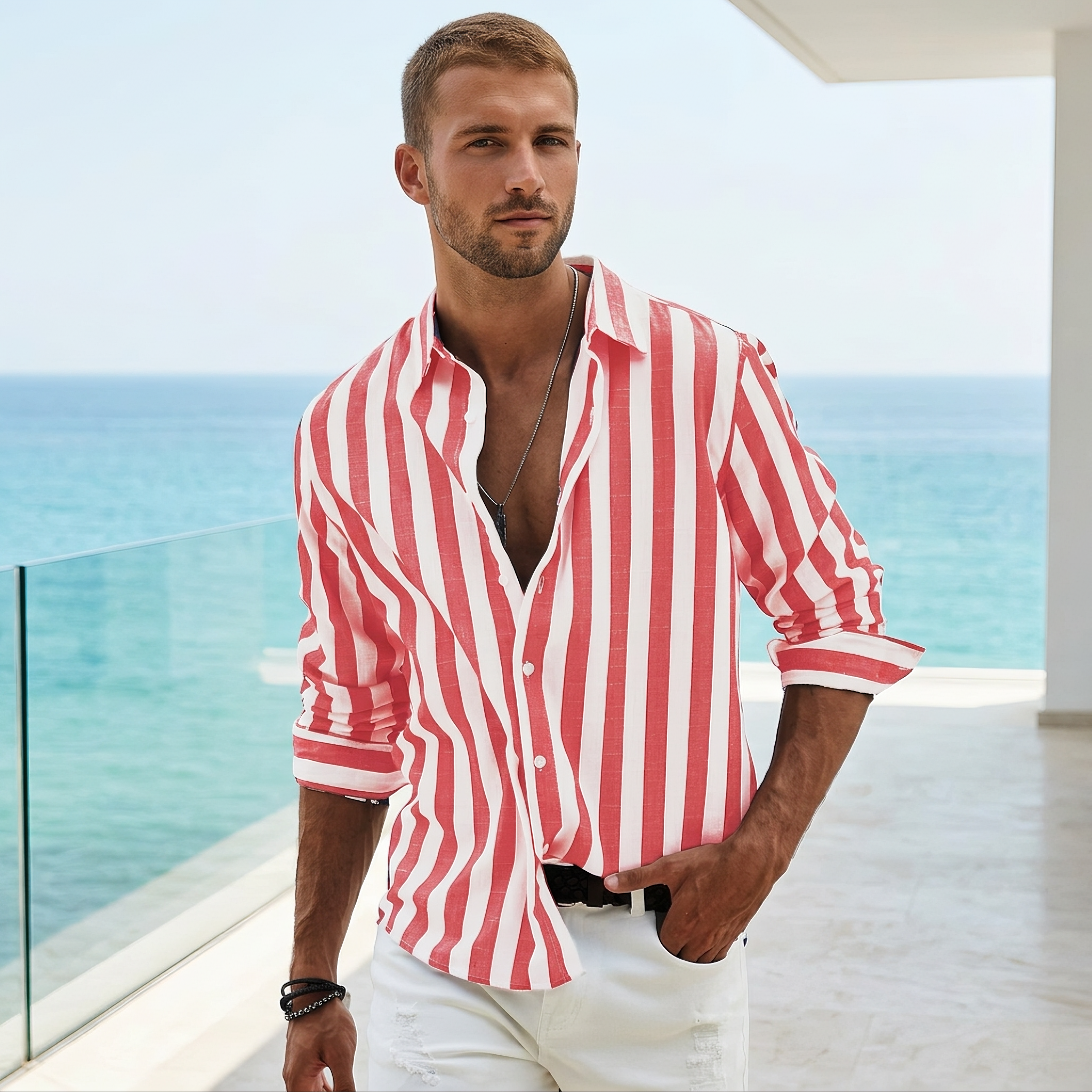 Seymour - Cozy Long Sleeve Striped Shirt