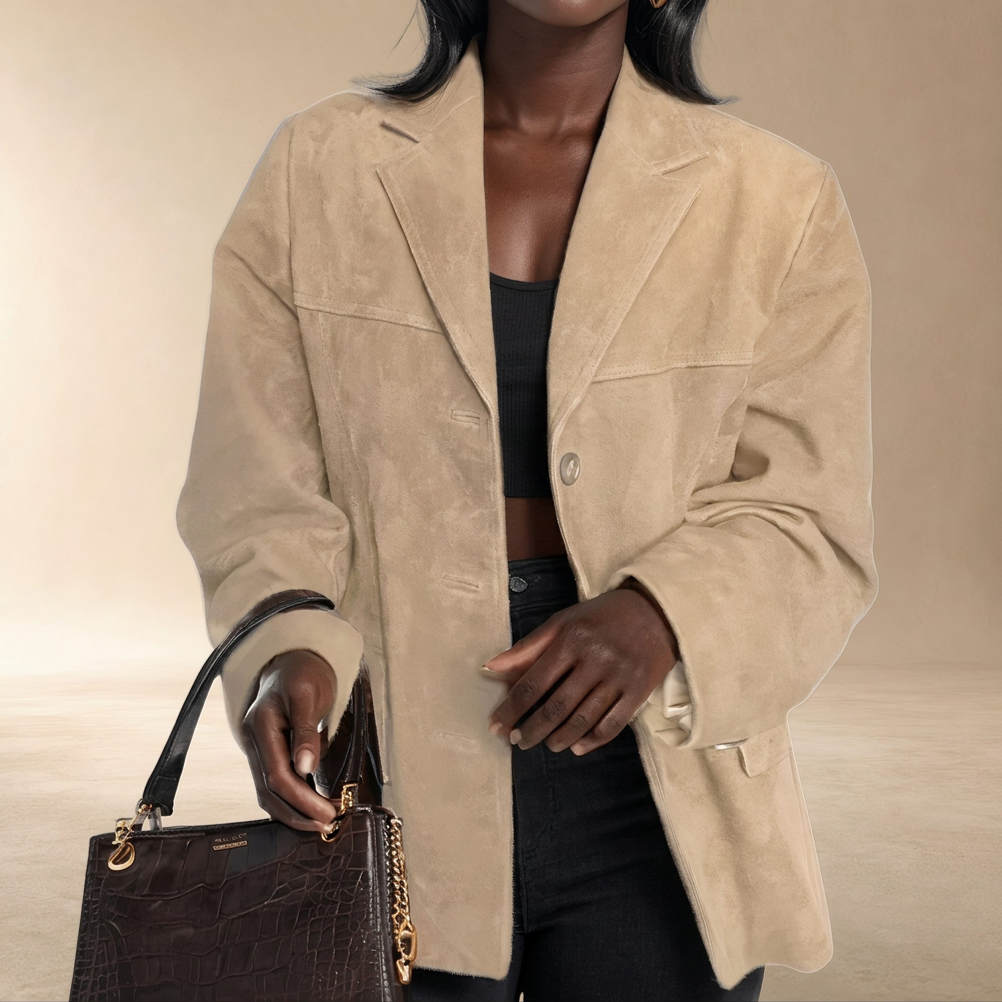 Shelby - Dressy Blazer with Button Closure