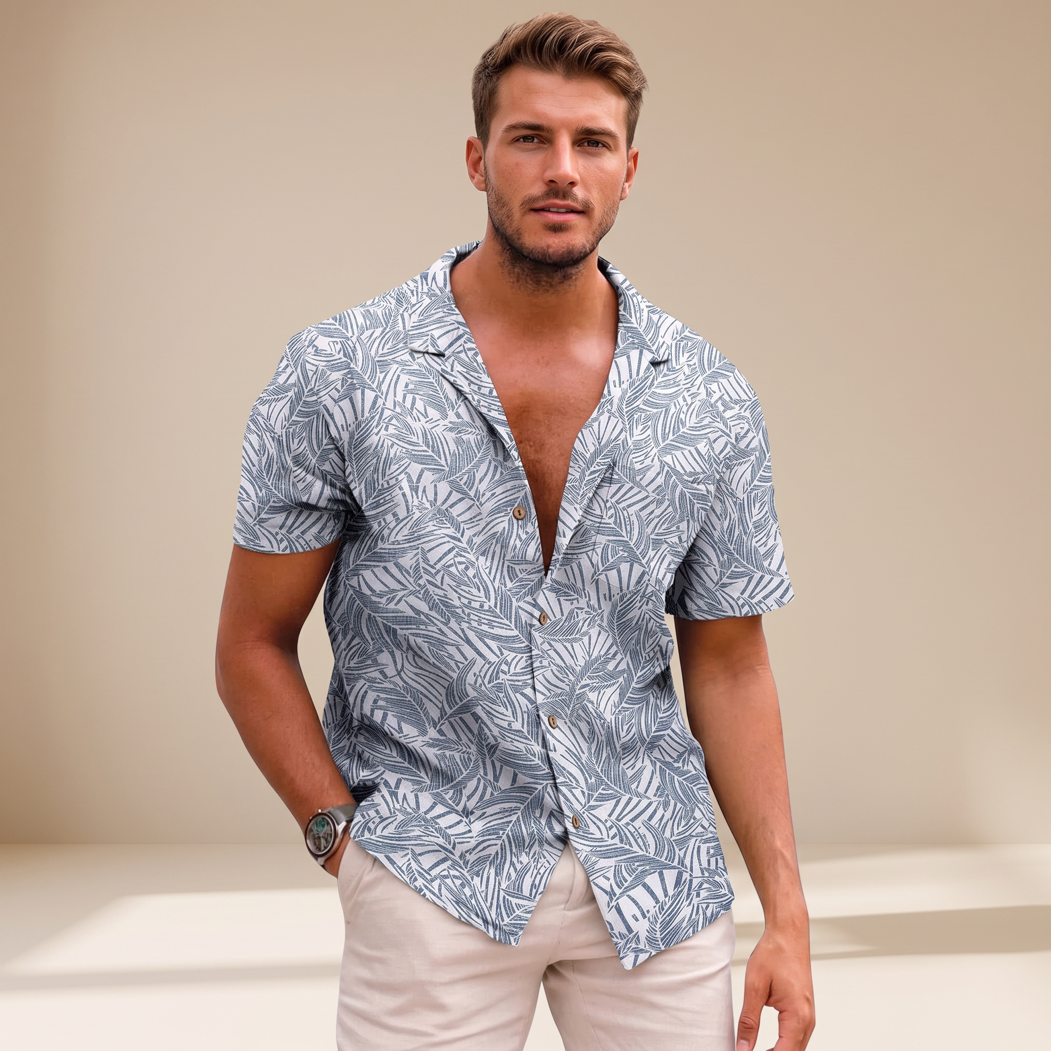 Tiago - Hawaiian Floral Tops