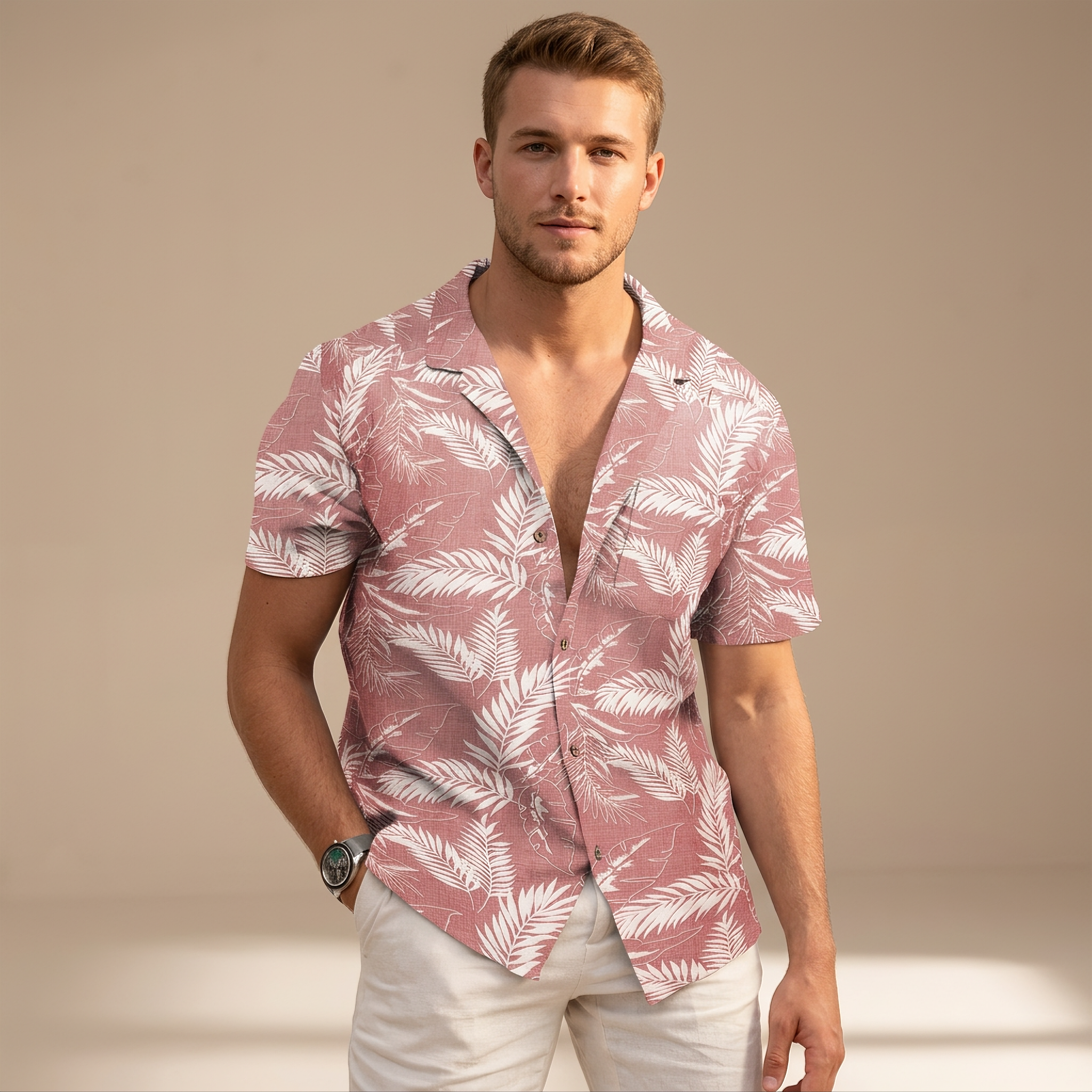 Tiago - Hawaiian Floral Tops