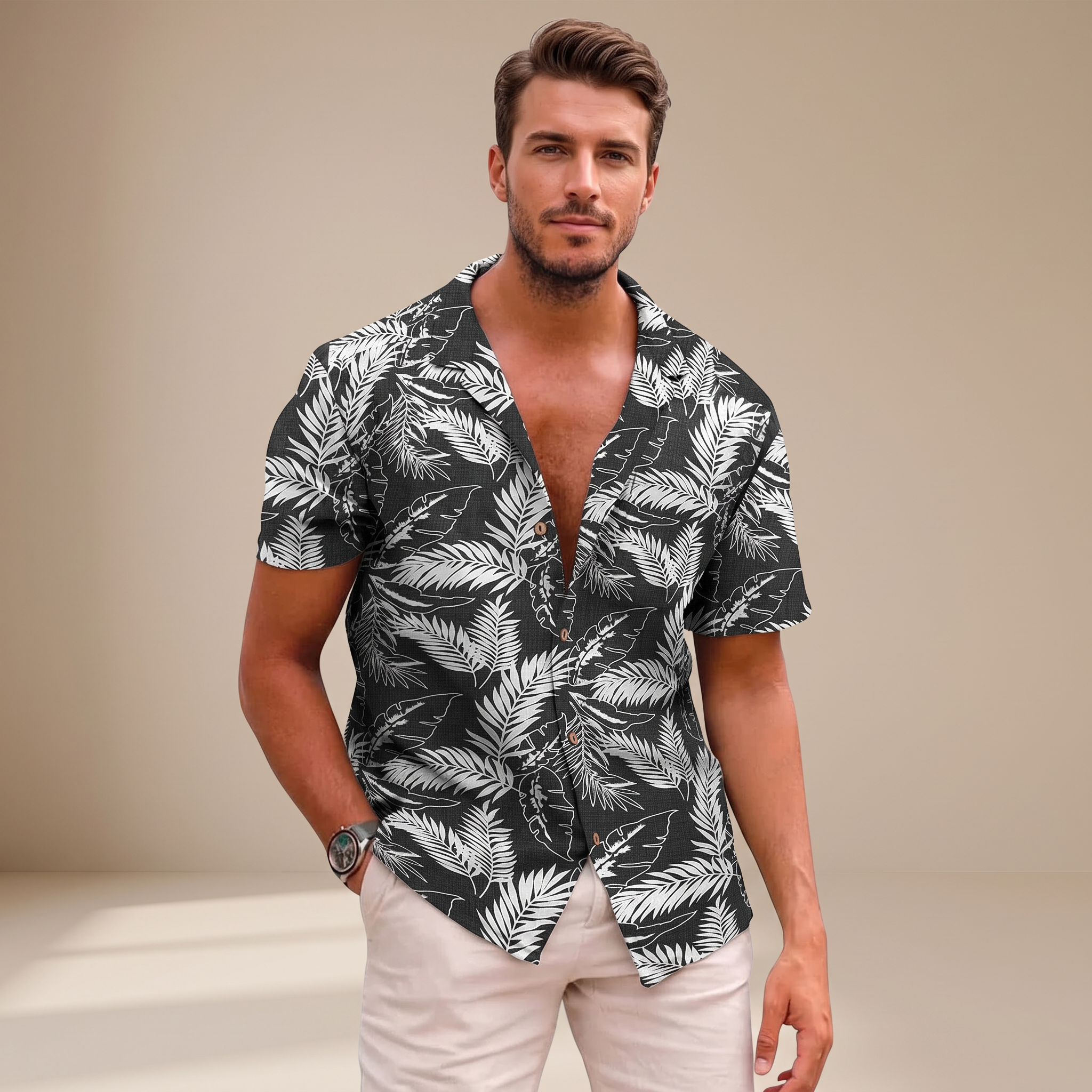 Tiago - Hawaiian Floral Tops