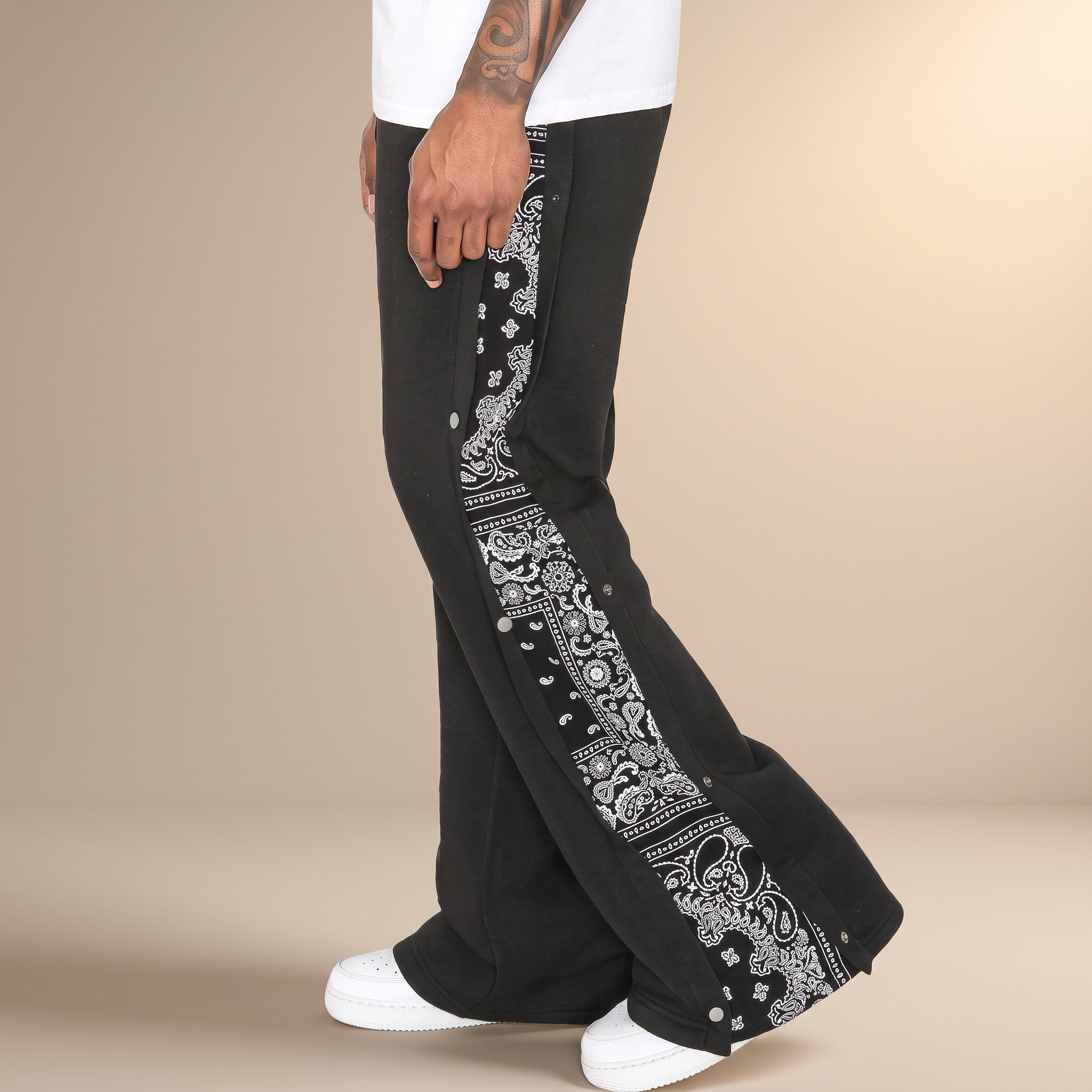 Reuben - Modern Spliced Loose Sweatpants