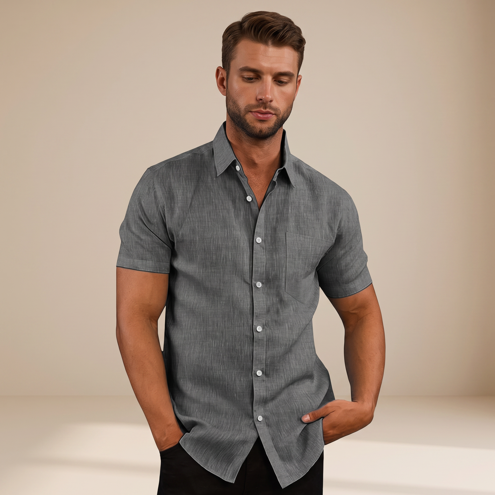 Cassius - Formal Short Sleeve Shirt