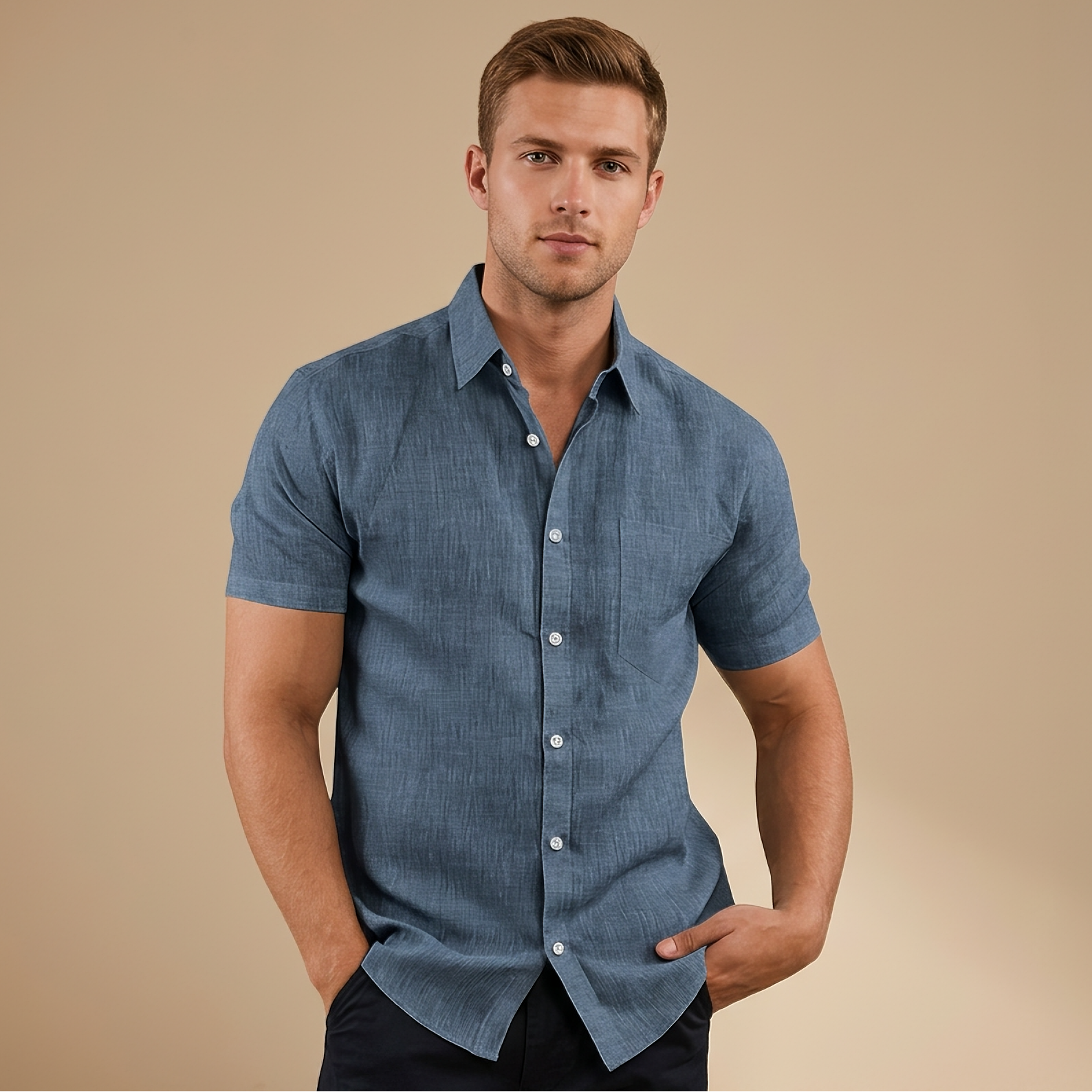 Cassius - Formal Short Sleeve Shirt