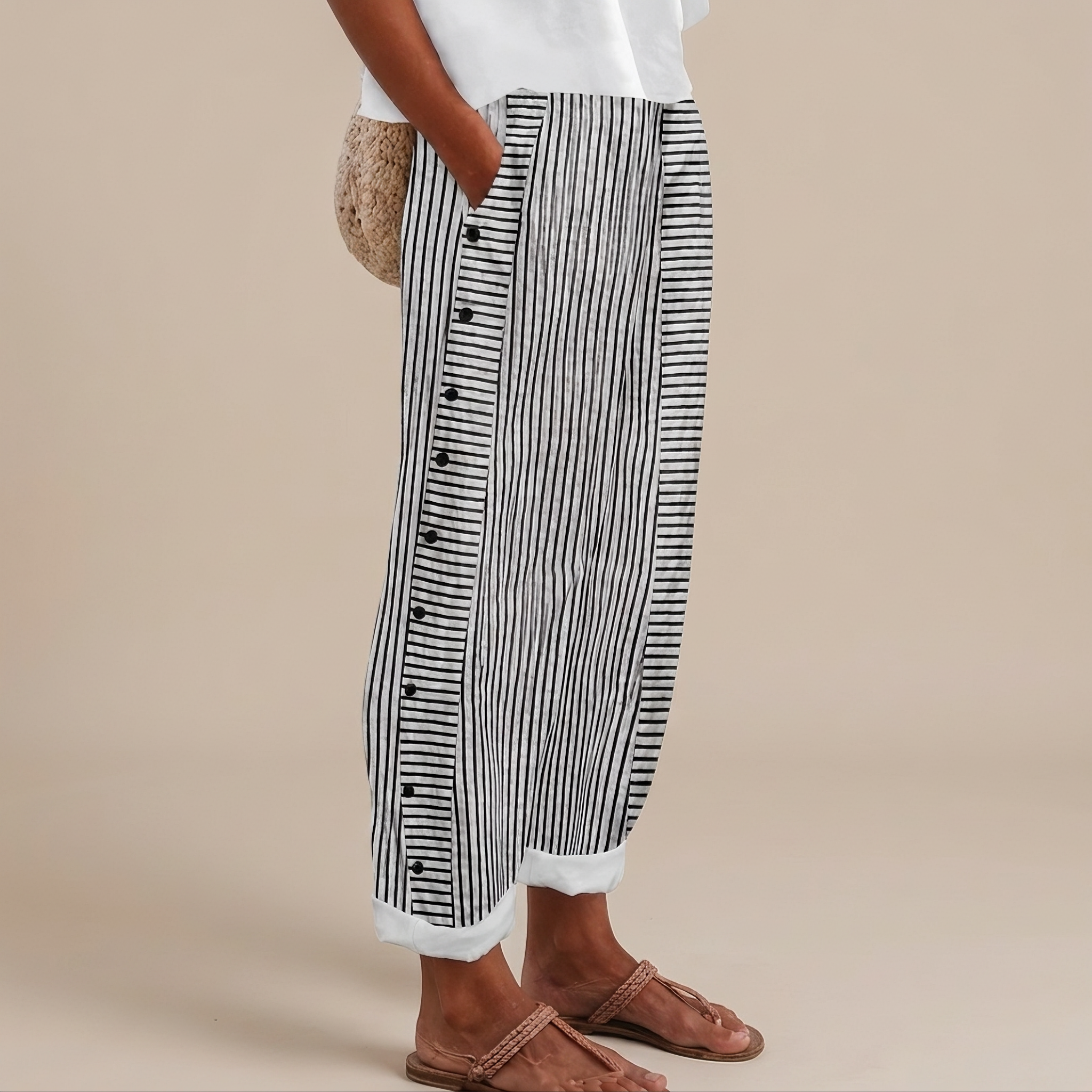 Rachael - Relaxed Pants with Side Pockets