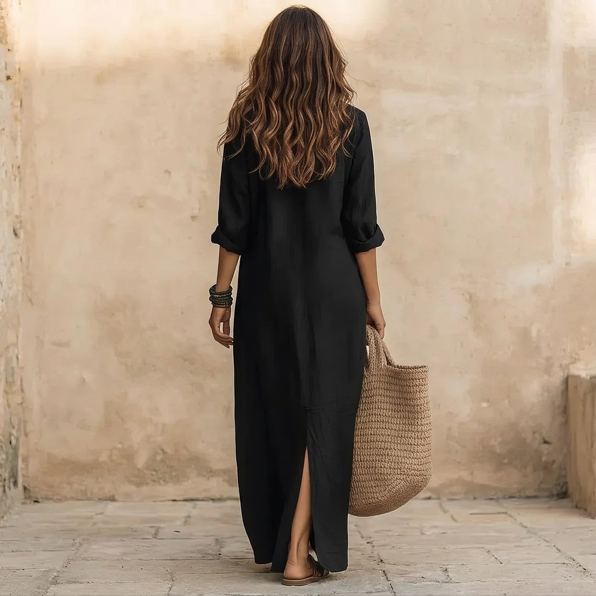 Reggie - Easygoing Long Shirt Dress